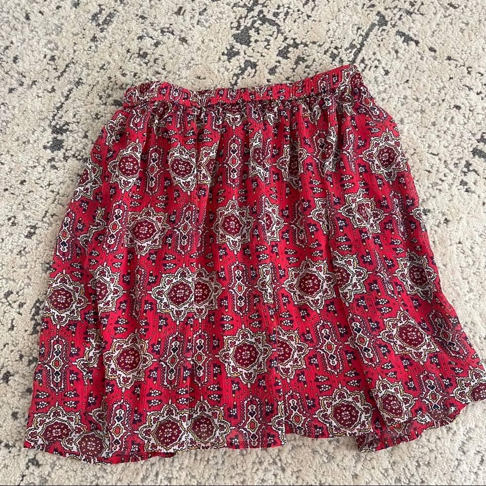 Hollister tapestry mini skirt